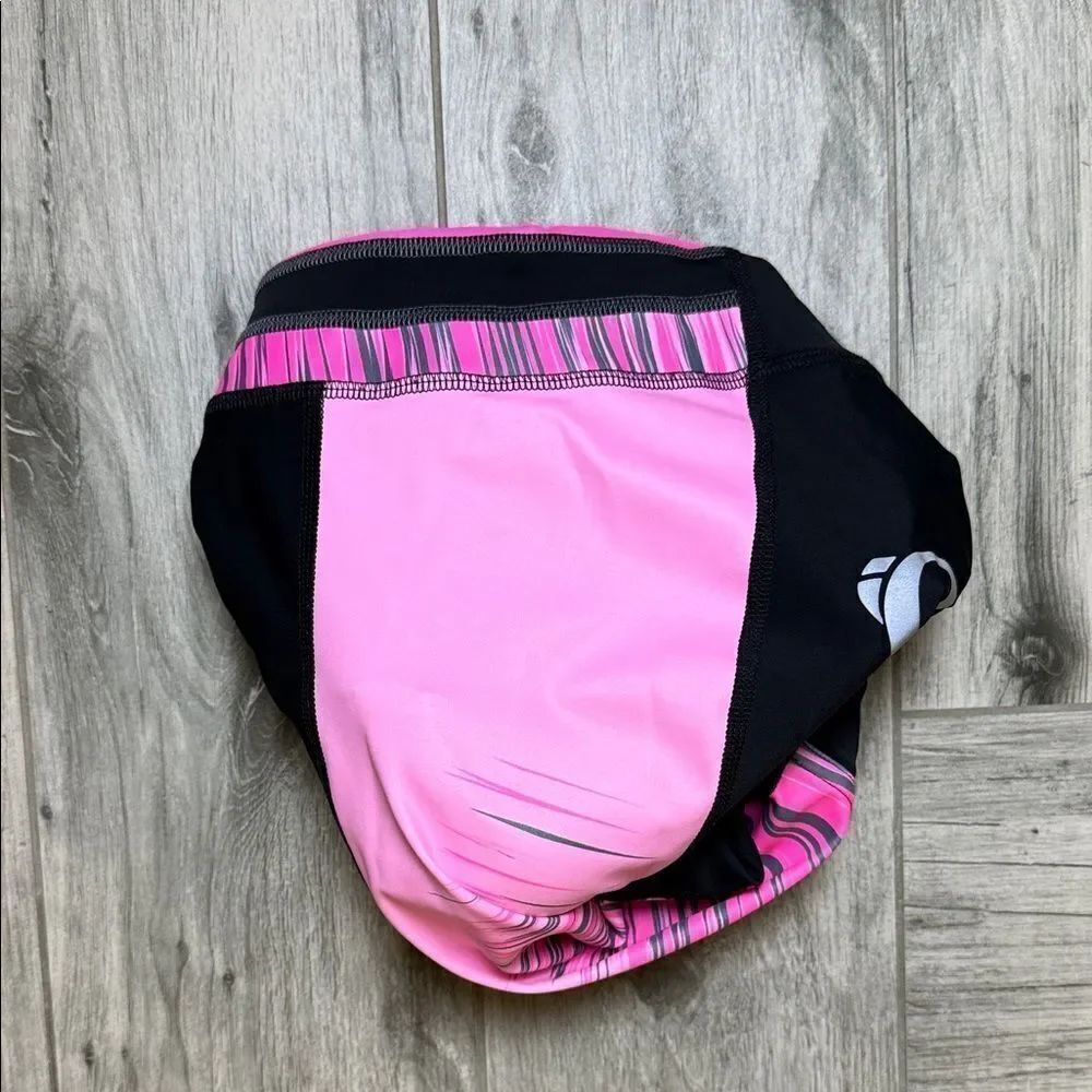 Pearl Izumi Women's Athletic Shorts with padding in Pink and Black